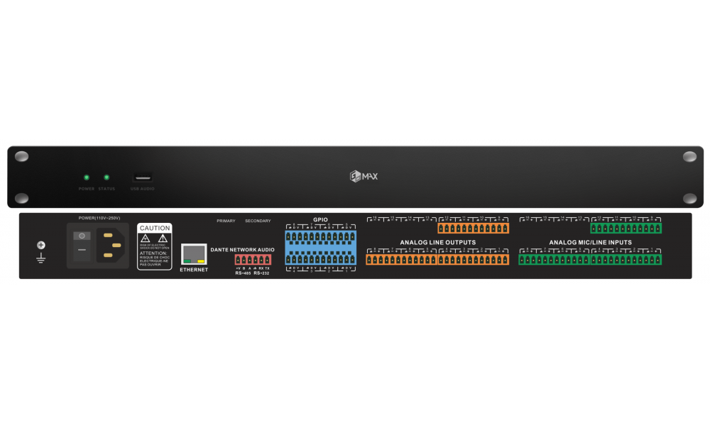 MAX-DMP 1212 12進12出數字音頻處理器